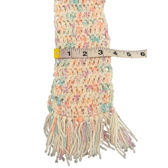 Handmade Crocheted Beret & Scarf Set Little Girls 4-6X - Picture 4 of 5